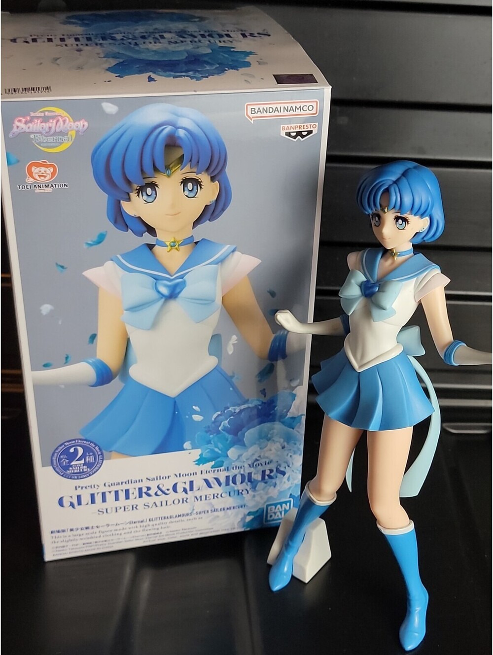 Sailor Moon Eternal Super Sailor Mercury Figure B Type Glitter & Glamours Japan
